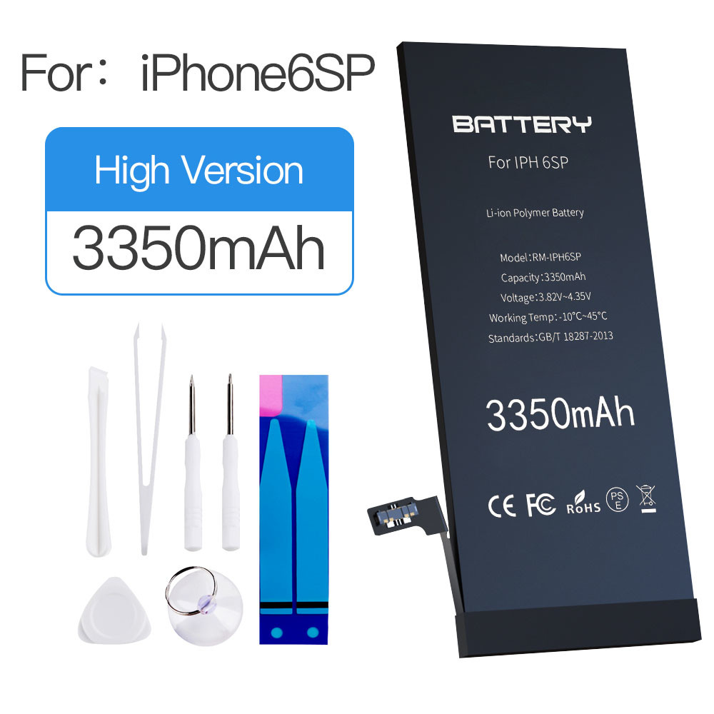 100% Cobalt Iphone Li Ion Battery 3350mAh Rechargeable Cell Phone Battery